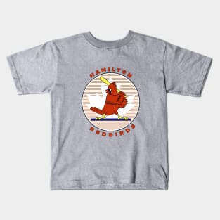 Vintage Hamilton Ontario Redbirds Baseball 1988 Kids T-Shirt